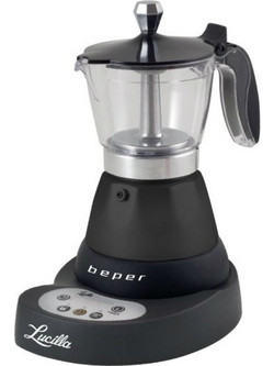 Beper BC.041N Ηλεκτρικό Μπρίκι Espresso 400W 6Cups Μαύρο