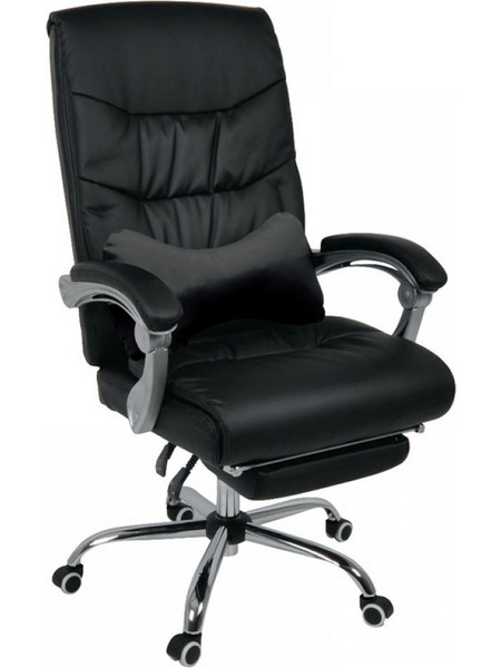 Woodwell BF9650 Καρέκλα Γραφείου Διευθυντική με Προσκέφαλο Στήριξη Μέσης και Ανάκλιση Μαύρη ΕΟ579,1