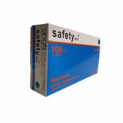 Anats Safety Εξεταστικά Γάντια Νιτριλίου Μπλε 100τμχ