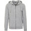 Jack & Jones Ανδρική Ζακέτα Φούτερ με Κουκούλα και Φερμουάρ Γκρι 12181901