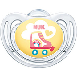 Nuk Freestyle Ανατομική Ορθοδοντική Πιπίλα Σιλικόνης 6-18m Πατίνι Κίτρινο