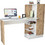Pakoworld Kary Γραφείο Ξύλινο με Βιβλιοθήκη 152.5x45x120cm 176-000020