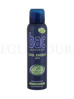 Bac Cool Energy Men Deo Ανδρικό Αποσμητικό Spray 24h Χωρίς Αλουμίνιο 150ml