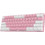 Redragon K617 Fizz Μηχανικό Gaming Πληκτρολόγιο 60% με Custom Red Διακόπτες RGB White
