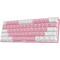 Redragon K617 Fizz Μηχανικό Gaming Πληκτρολόγιο 60% με Custom Red Διακόπτες RGB White Redragon K617 Fizz Μηχανικό Gaming Πληκτρολόγιο 60% με Custom Red Διακόπτες RGB White