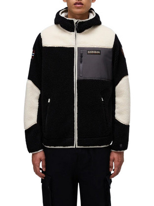 Napapijri Ανδρική Ζακέτα Fleece με Κουκούλα και Φερμουάρ NA4GNS-MA9