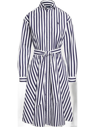 Polo Ralph Lauren Midi Φόρεμα Μπλε 211891428001