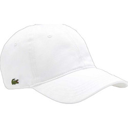 Lacoste Καπέλο Jockey Υφασμάτινο Λευκό 3RK0440-001