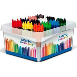 Giotto School Pack Κηρομπογιές Σετ 144τμχ