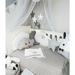 Baby Star Cloud Σετ Κούνιας Grey 3τμχ