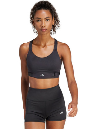 Adidas FastImpact Luxe Run Bra Αθλητικό Μπουστάκι με Υψηλή Στήριξη & Αφαιρούμενη Ενίσχυση Μαύρο IQ3359