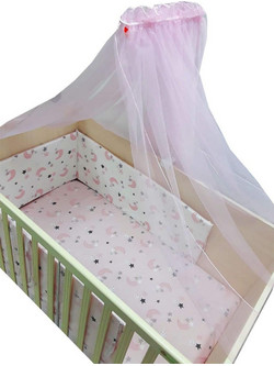 Beboulino Moon Star Σετ Κούνιας 3τμχ Pink