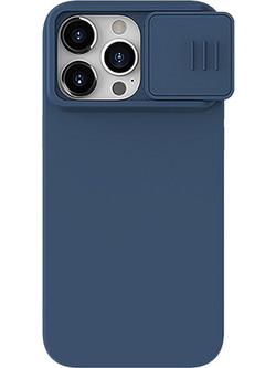 Nillkin Camshield Silky Silicone Back Cover Blue (iPhone 15 Pro Max)