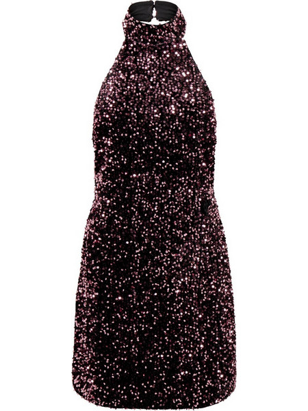 Only Mini Βραδινό Φόρεμα με Παγιέτες Μαύρο 15312128