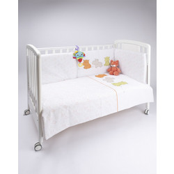 Prenatal Hippo Σετ Κούνιας White 4τμχ