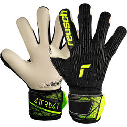 Reusch Attrakt Freegel Gold Finger Support JR Παιδικά Γάντια Τερματοφύλακα με Προστατευτικά Μαύρα 5472130-7752