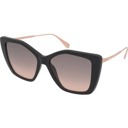 Max & Co MO0065 01B Γυναικεία Γυαλιά Ηλίου Πεταλούδα Μαύρα Χρυσά με Καφέ Polarized Φακό