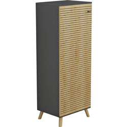 HomeMarkt Alvaro Παπουτσοθήκη Ξύλινη Γκρι 50x38x135cm HM8954.15