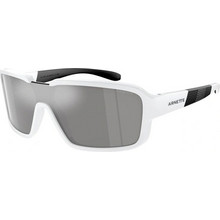 Arnette AN4335 27796G Ανδρικά Γυαλιά Ηλίου Μάσκα Κοκάλινα Λευκά με Μαύρο Polarized Φακό