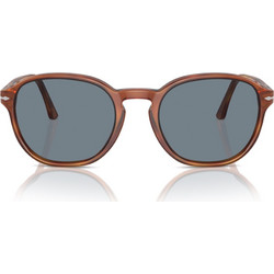 Persol PO3343S 95/56 Γυαλιά Ηλίου Στρογγυλά Κοκάλινα Καφέ με Μαύρο Polarized Φακό
