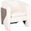 HomeMarkt Πολυθρόνα Λευκή Doper HM9590.06