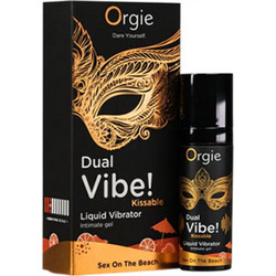 Orgie Dual Vibe Sex on the Beach Liquid Vibrator Λιπαντικό Gel Νερού Κόλπου 15ml