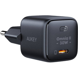 Aukey PA-B1L Φορτιστής Χωρίς Καλώδιο με Θύρα USB-C 30W Quick Charge 2.0 Black