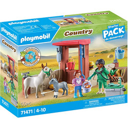 Playmobil Country Starter Pack Φροντίζοντας τα Γαϊδουράκια για 4-10 Ετών 71471