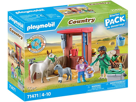 Playmobil Country Starter Pack Φροντίζοντας τα Γαϊδουράκια για 4-10 Ετών 71471