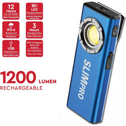 AlpinPro ZF6685BE Επαναφορτιζόμενος Φακός Εργασίας Led Αδιάβροχος 1200lm