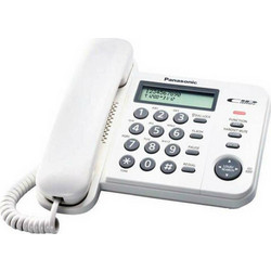 Panasonic KX-TS560 Ενσύρματο Τηλέφωνο για Ηλικιωμένους Λευκό