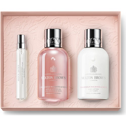 Molton Brown Delicious Rhubarb & Rose
Eau de Parfum 7.5ml + Shower Gel 100ml + Body Lotion 100ml