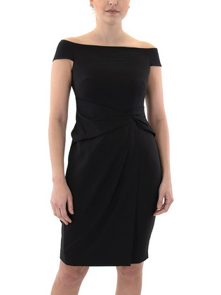 Lauren Ralph Lauren Mini Καλοκαιρινό Βραδινό Φόρεμα Μαύρο 253936389001