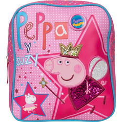 SunCe Peppa Pig Star Σχολική Τσάντα Πλάτης Νηπιαγωγείου Ροζ 18979.4