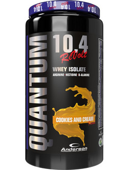 Anderson Quantum 10.4 Revolt Whey Isolate Cookies & Cream Πρωτεΐνη Ορού Γάλακτος 800gr