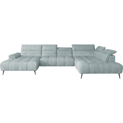 PoliHome Tony XL Γωνιακός Καναπές Δεξιά Γωνία Γαλάζιος 389x220x80cm 162768579