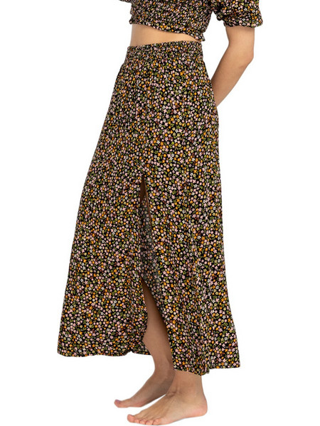 Billabong Μίντι Φούστα Υφασμάτινη Ψηλόμεση Κλος Floral Πολύχρωμη EBJWK00102-BSD