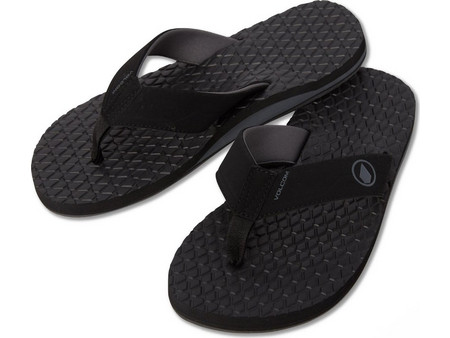 Volcom Eco Recliner 2 Ανδρικές Σαγιονάρες Αντιολισθητικές Μαύρες V0812100-BKG