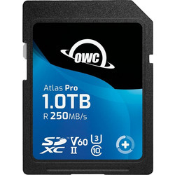 OWC Atlas Pro SDXC 1TB Class 10 U3 V60 UHS-II 250MB/s