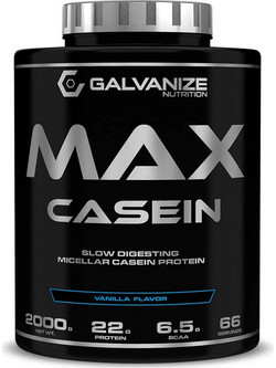 Galvanize Nutrition Max Casein Vanilla Πρωτεΐνη 2kg
