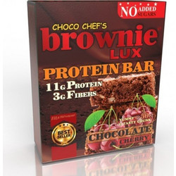 Fit & Shape Choco Chefs Brownie Lux Protein Bar Chocolate Cherry 50gr 1τμχ