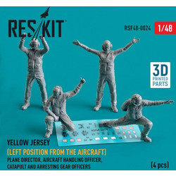 Reskit Models Jersey Yellow Jersey Left Position From Aircraft Plane Director, Aircraft Handling Officer, Catapult & Arresting Officers Ρητίνης Φιγούρα Μοντελισμού 1:48