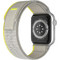 Sonique Nylon Loop Λουράκι Υφασμάτινο Grey / Yellow (Apple Watch 42 / 44 / 45 / 49mm)
