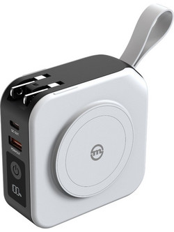 Mobile Origin PBT-02L-WHT Wireless Magsafe Power Bank 10000mAh 22.5W με Θύρα USB-A & Θύρα USB-C White