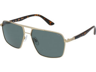 Invu INIB12406 A Ανδρικά Γυαλιά Ηλίου Aviator Μεταλλικά Χρυσά με Μαύρο Φακό