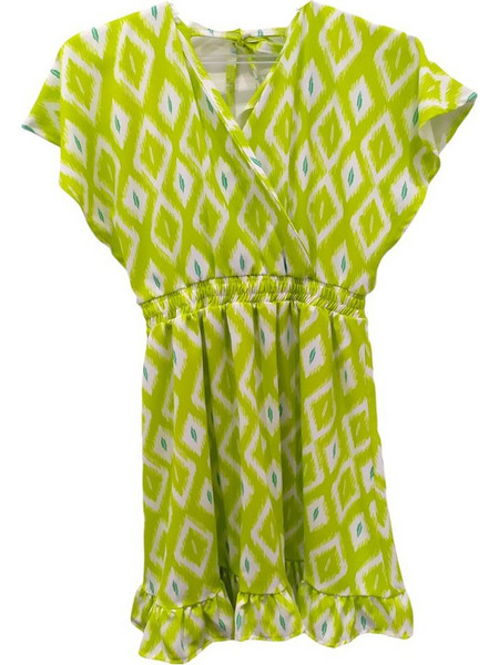 Serafino Παιδικό Φόρεμα Lime SRF-4556
