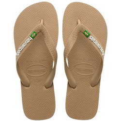 Havaianas Brasil Logo Ανδρικές Σαγιονάρες Αντιολισθητικές Εκρού 4110850-3581