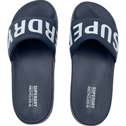 Superdry Code Core Vegan Ανδρικές Παντόφλες Καλοκαιρινές Κολυμβητηρίου Navy Μπλε MF310256A-ECQ