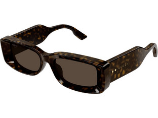 Gucci GG1528S 002 Γυναικεία Γυαλιά Ηλίου Ορθογώνια Κοκάλινα Ταρταρούγα με Καφέ Polarized Φακό