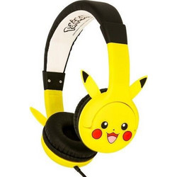OTL Pokemon Pikachu ACC-1006 Ασύρματα Bluetooth Παιδικά Ακουστικά On Ear Κίτρινα Μαύρα
